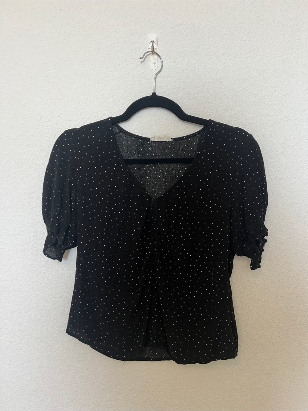 Bohme Cropped Dotted Blouse